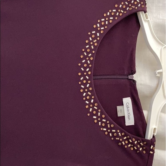 Calvin Klein Maroon Dress - Picture 3 of 4